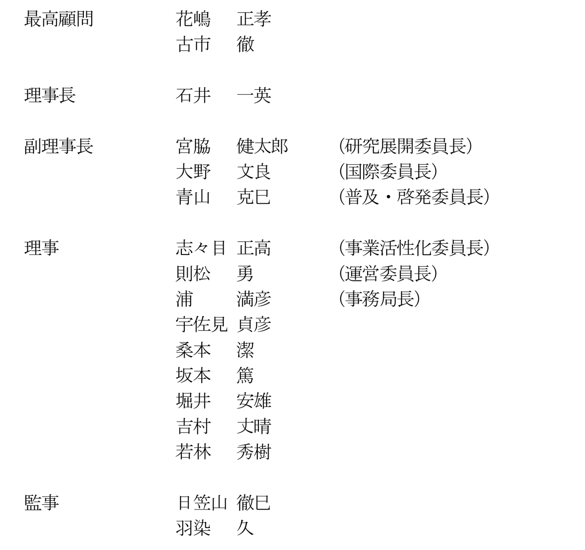 【2025・2026年度執行組織】