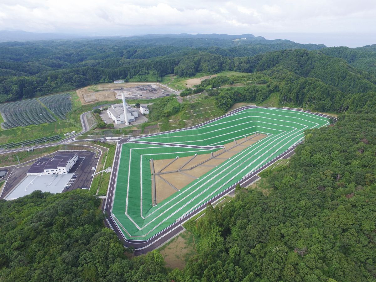 エコパークいずもざき第3期最終処分場 全景