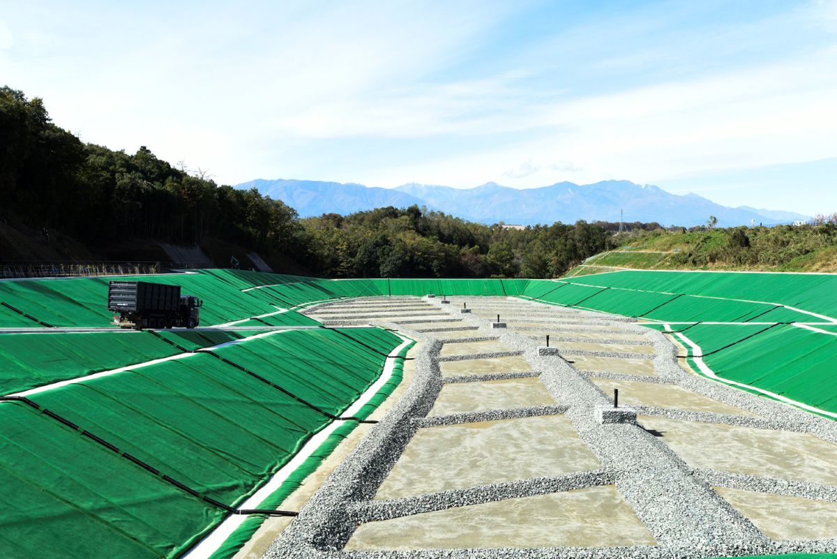 山梨県市町村総合事務組合立一般廃棄物最終処分場 施設内